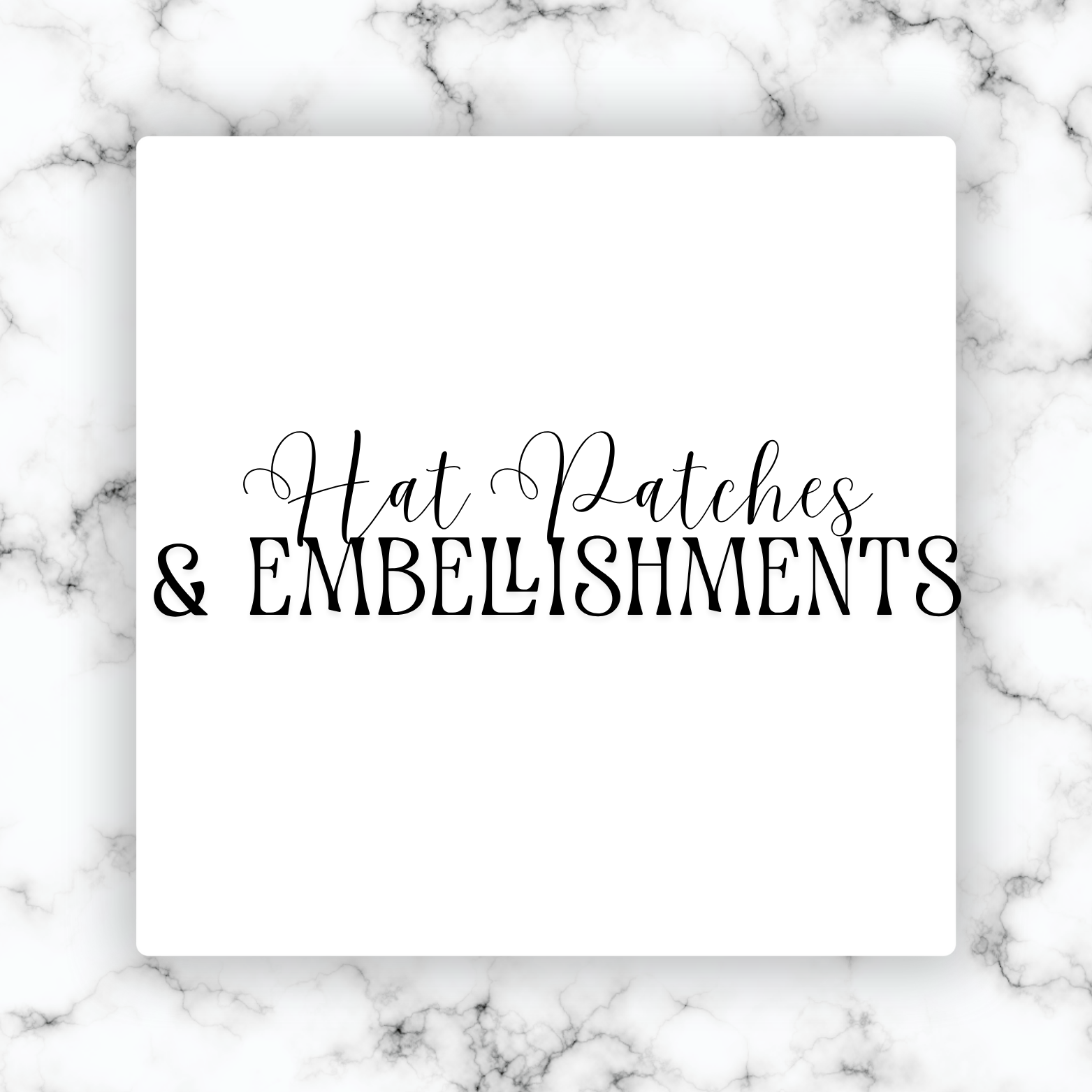 Hat Patches and Embellishments