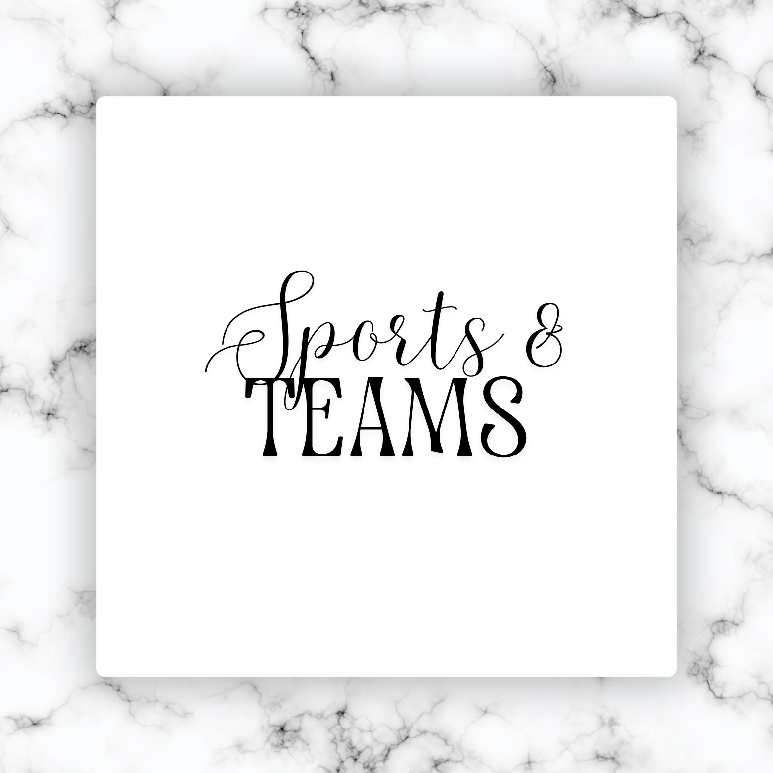 Sports & Teams